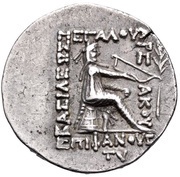 Tetradrachm - Mithradates II, Persian Empires, 119 BC - 109 BC reverse image