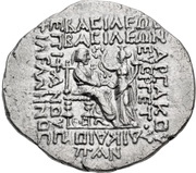 Tetradrachm - Phraates IV, Persian Empires, 37 BC reverse image