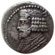 Tetradrachm - Vardanes I Sellwood Type 64 obverse image