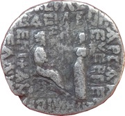 Tetradrachm - Gotarzes II of Parthia Sellwood Type 65.23 - Seleucia, Persian Empires, 40-51 reverse image