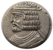 Tetradrachm - Vardanes II Sellwood Type 69 - Ecbatana obverse image