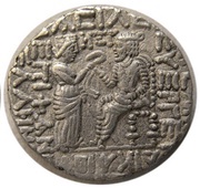 Tetradrachm - Vardanes II Sellwood Type 69 - Ecbatana, Persian Empires, 55-58 reverse image