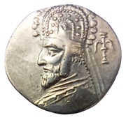 Drachme - Orodes I - 80-75 BC Sellwood Type 34 obverse image