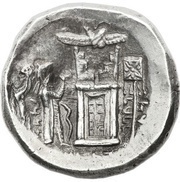 Tetradrachm - Vadfradad I "Autophradates" King of Persis Transition from Seleucid to Parthian overlordship, Persian Empires, 299 BC - 200 BC reverse image