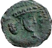 Pashiz / Unit / Chalkous - "kushansha" Peroz I "son of Ardashir" under Shapur I obverse image