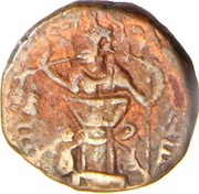 Pashiz / Unit / Chalkous - "kushansha" Hormizd I under Shapur I - Head right, Persian Empires, 256-264 reverse image