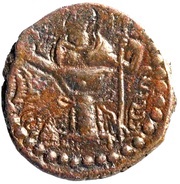 Pashiz / Unit / Chalkous - "kushansha" Peroz II under Hormizd II reverse image