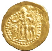 Dinar - "kushansha" Baga Vorohrane under Shapur I, Persian Empires, 252-256 reverse image