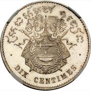 10 Centimes - Norodom I Essai reverse image