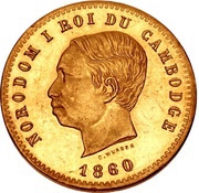 10 Centimes - Norodom I Pattern obverse image