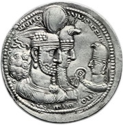 Drachm - Varhran II type X/3 - XI/3 obverse image