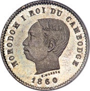 50 Centimes - Norodom I obverse image