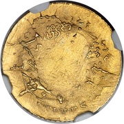 50 Centimes - Norodom I Pattern reverse image