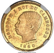 50 Centimes - Norodom I Pattern obverse image