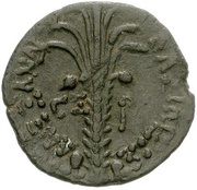 Prutah - Alexander I Balas Tyre, Persian Empires, 147 BC - 146 BC reverse image