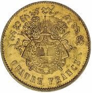 4 Francs - Norodom I Essai reverse image