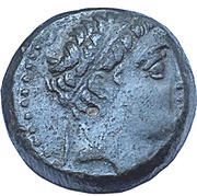 Dichalkon - Demetrios II Nikator Tyre obverse image