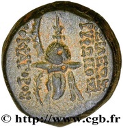 Dichalkon - Diodotos Tryphon Antioch, Persian Empires, 140 BC - 138 BC reverse image