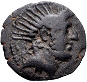 Dichalkon - Demetrios III Philopater Damascus obverse image
