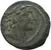 Æ Hemiobol -Antiochos VIII Grypos obverse image