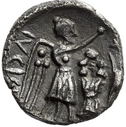 Drachm - Antiochos I Soter Uncertain mint in Drangiana, Persian Empires, 294 BC - 281 BC reverse image