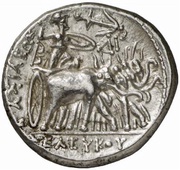 Tetradrachm - Seleukos I Nikator Seleukia, Persian Empires, 312 BC - 281 BC reverse image