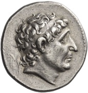 Tetradrachm - Antiochos II Theos Cyme obverse image