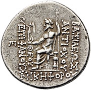 Tetradrachm - Antiochos IV Epiphanes Antiochia ad Orentem, Persian Empires, 175 BC - 164 BC reverse image
