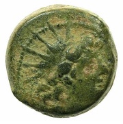 Æ19 - Antiochos VIII and Cleopatra III Owl obverse image