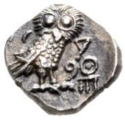 Obol, Philistia, 370 BC reverse image