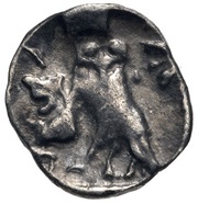 Obol, Philistia, 350 BC - 333 BC reverse image