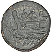Dichalkos Prow of galley reverse image