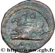 Dichalkos Zeus and Hera, Athena over galley prow reverse image
