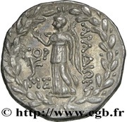 Tetradrachm ΓOP; MΣ reverse image