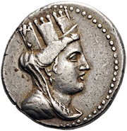 Tetradrachm ςqρ; KΣ obverse image