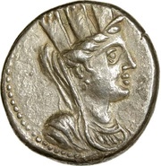 Tetradrachm ʜqρ; EΣ obverse image