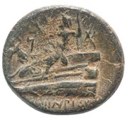 Æ20 Poseidon on aphlaston reverse image
