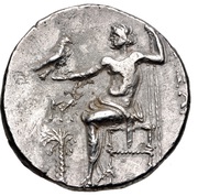 Tetradrachm Imitation of Tetradrachm of Alexander III, Phoenician cities, 230 BC - 229 BC reverse image