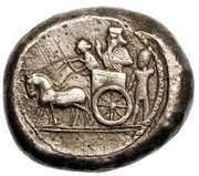 Double Shekel - Ba'alshallim II Sidon reverse image