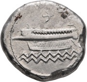 Dishekel - Baalshillem II Sidon obverse image