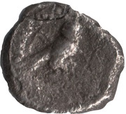 1⁄12 Shekel dolphin, Phoenician cities, 450 BC - 400 BC reverse image