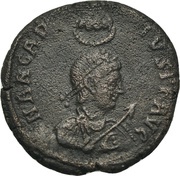 Nummus - Arcadius GLORIA ROMANORVM; Constantinople obverse image