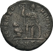 Nummus - Arcadius GLORIA ROMANORVM; Constantinople reverse image