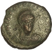 Nummus Minimus - Theodosius II CONCORDIA AVGG obverse image