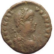 Follis - Honorius VIRTVS EXERCITI; Antioch obverse image