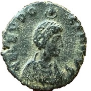 Follis - Aelia Eudoxia SALVS REIPVBLICAE; Cyzicus obverse image