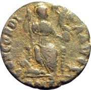 Follis - Arcadius CONCORDIA AVGG; Antioch, Rome, 401-403 reverse image