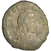 Follis - Theodosius II GLORIA ROMANORVM; Thessalonica obverse image