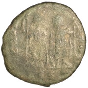 Follis - Theodosius II GLORIA ROMANORVM; Thessalonica, Rome, 408-423 reverse image