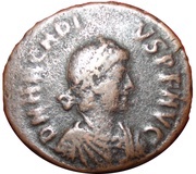 Maiorina - Arcadius GLORIA ROMANORVM; Cyzicus obverse image
